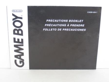 Gameboy Precautions Booklet (C/AGB-USA-1) - Gameboy Manual
